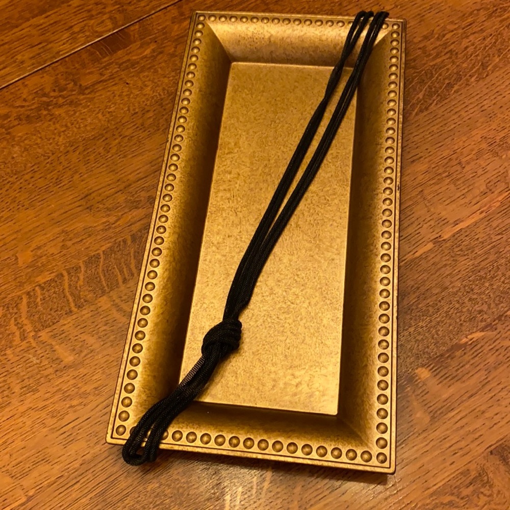 Black Mesh Knot Necklace